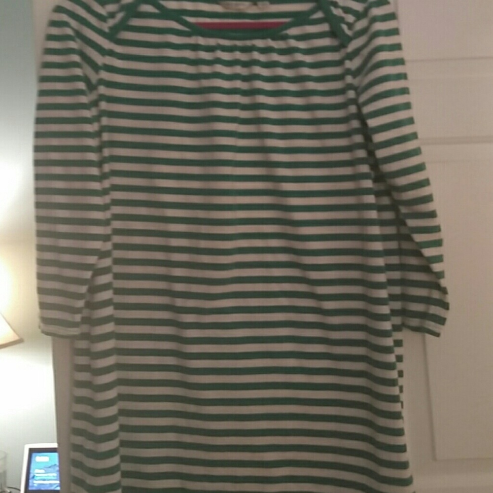 Liz Claiborne large green and white
